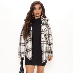 Plaid Sherpa Jacket